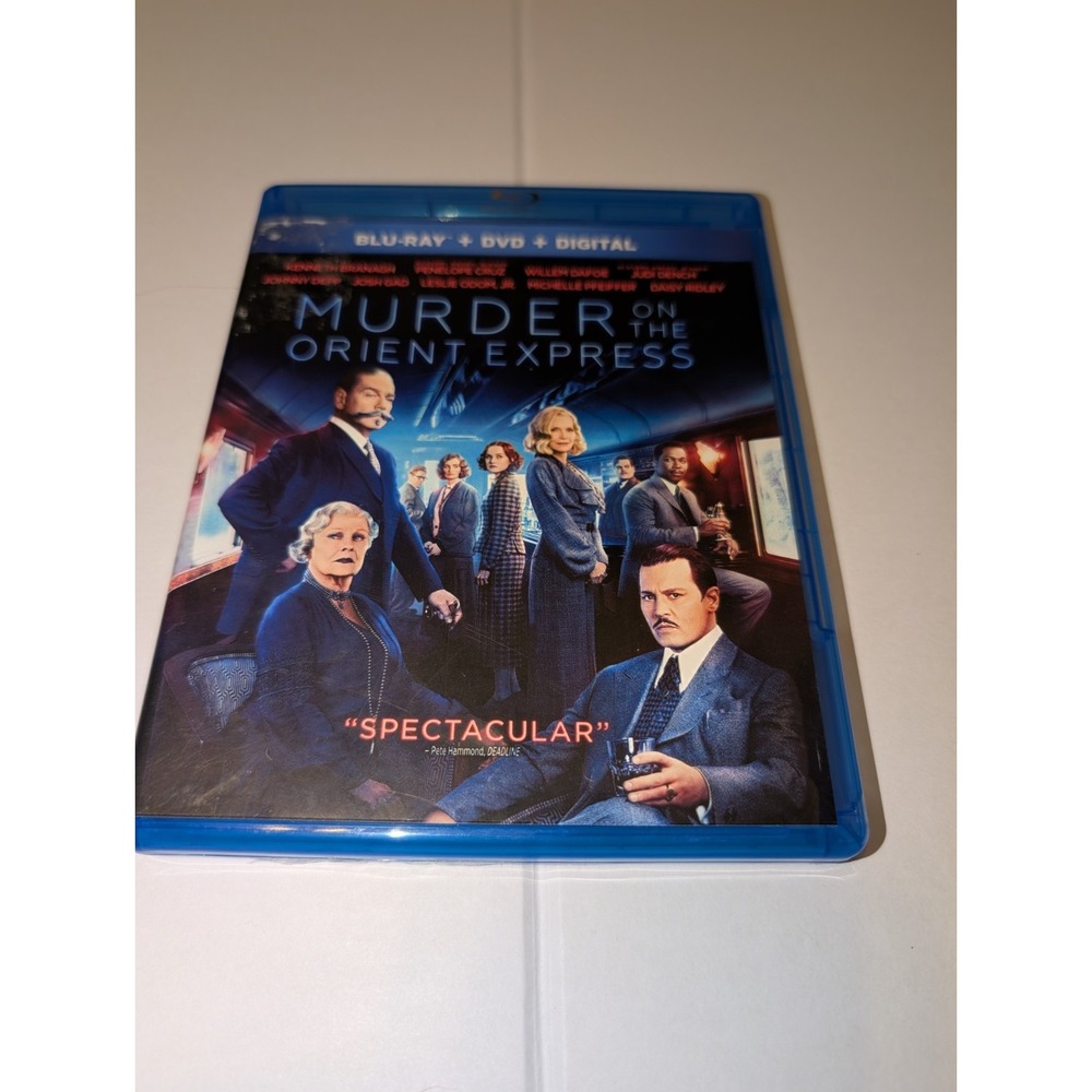 Murder on the Orient Express Blu-ray 2017 Mystery Movie Johnny Depp PG-13
